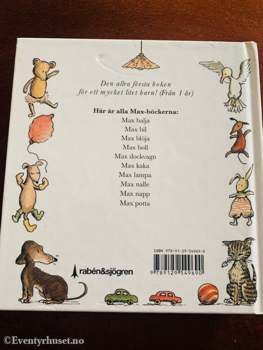 Barbro Lindgren og Eva Eriksson. Max nalle. 1982. Bok.