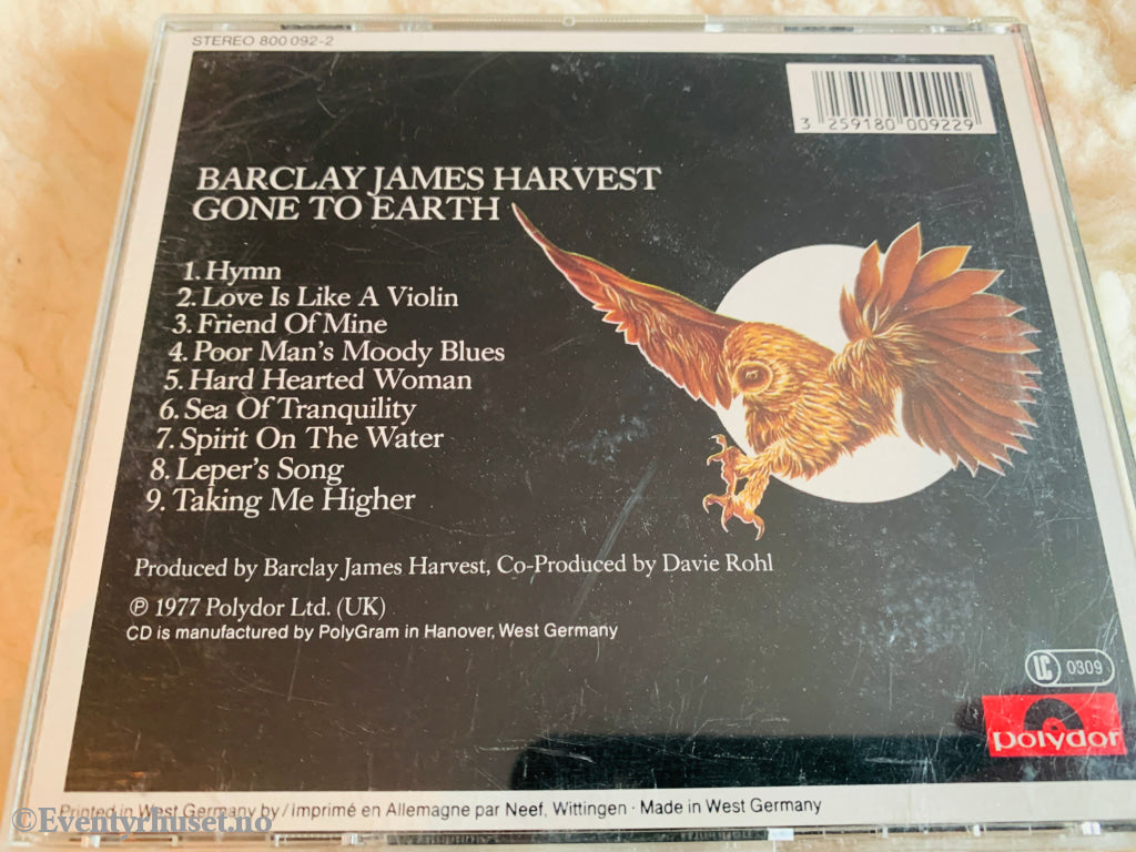 Barclay James Harvest. Gone To Earth. 1997. CD.