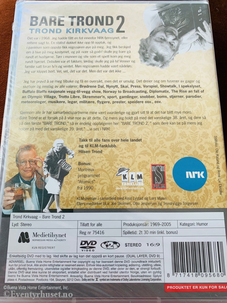 Bare Trond 2 (Nrk). 1969-2005. Dvd. Ny I Plast! Dvd