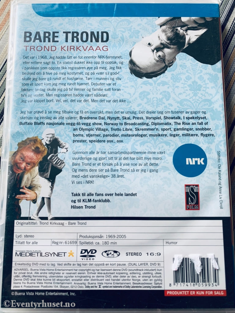 Bare Trond (Nrk). 1969-2005. Dvd. Ny I Plast! Dvd