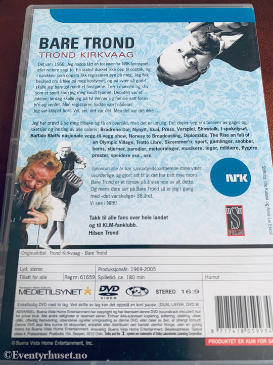 Bare Trond (Nrk). 1969-2005. Dvd. Signert! Dvd