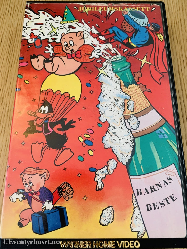 Barnas Beste - Jubileumskassett (Super Cartoon Party). 1988. Vhs Big Box.