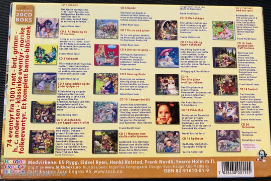 Barnas Eventyrbibliotek. Komplett 20-Cd-Boks! Lydbok
