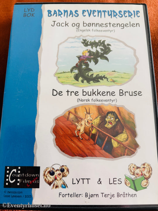 Barnas Eventyrserie – Jack og bønnestengelen / De tre bukkene Bruse. Lydbok på CD.