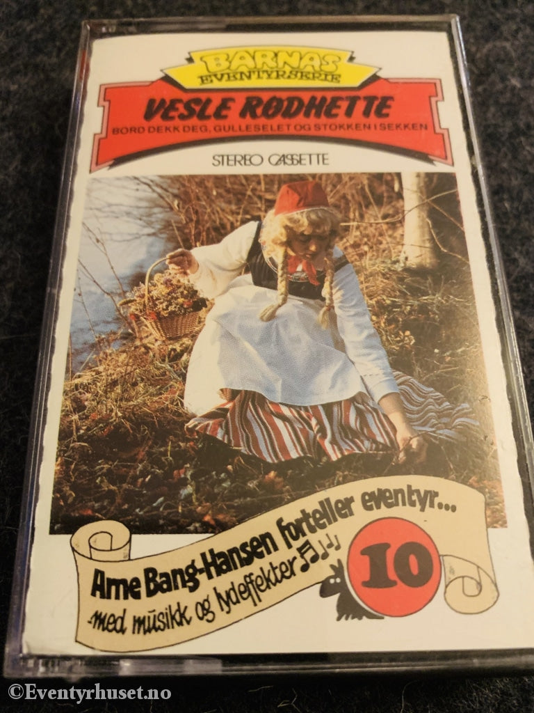 Barnas Eventyrserie. Nr. 10. Vesle Rødhette. 1983. Kassett. Kassettbok