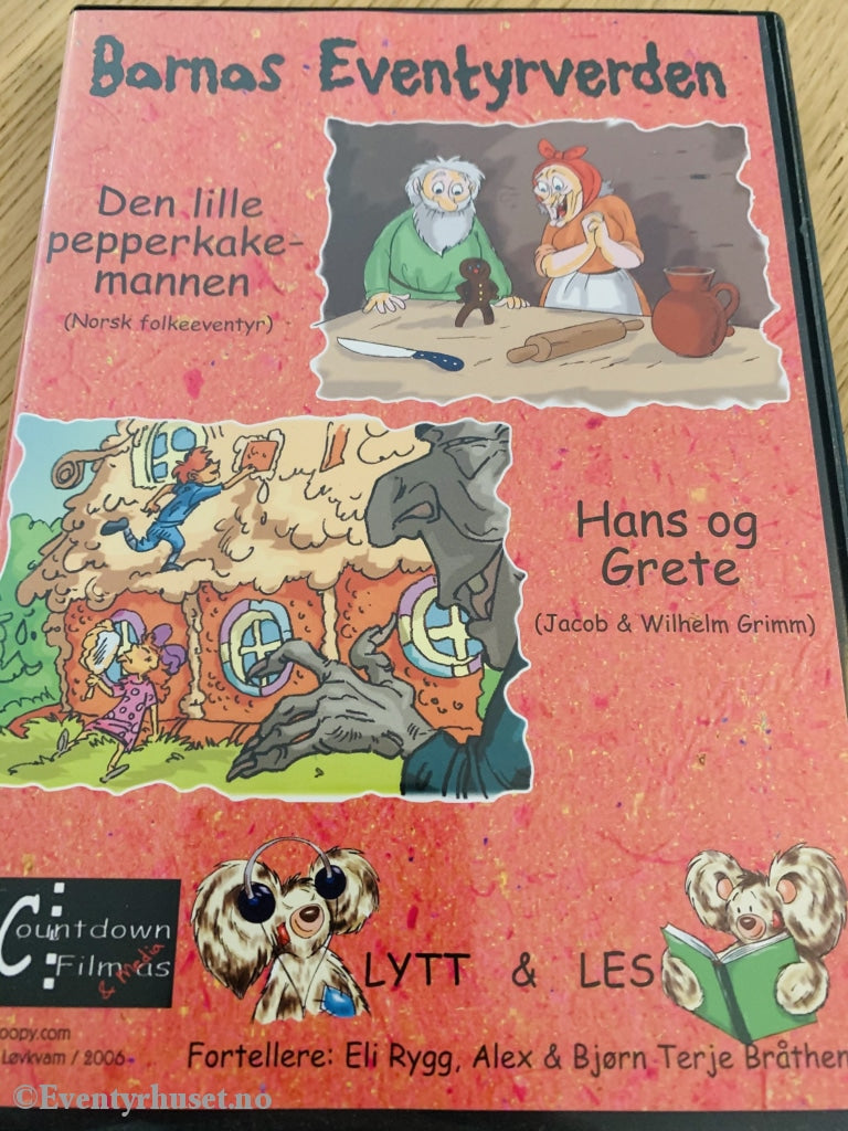 Barnas Eventyrverden - Den Lille Pepperkakemannen / Hans Og Grete. Cd+Bok. Lytt Les! Cd