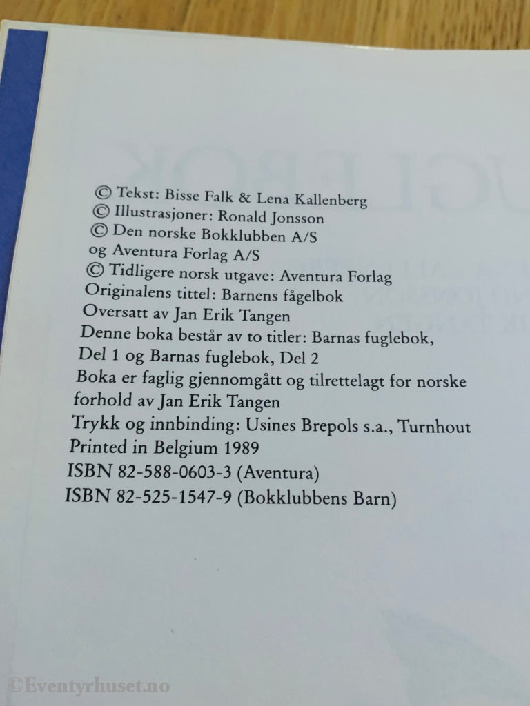 Barnas Fuglebok. 1989. Fortelling