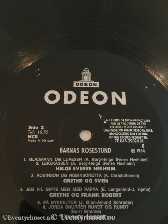Barnas Kosestund. 1964. Lp. Lp Plate
