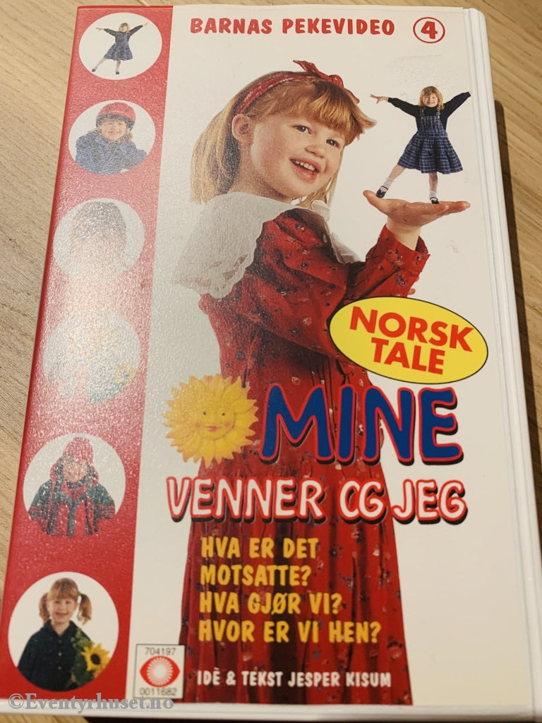 Barnas Pekevideo 4 Mine Venner Og Jeg. Hva Er Det Motsatte Mfl. 1995. Vhs. Vhs