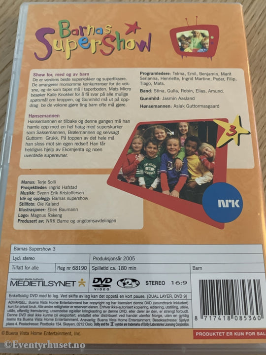 Barnas Supershow 3 (Nrk). 2005. Dvd. Dvd
