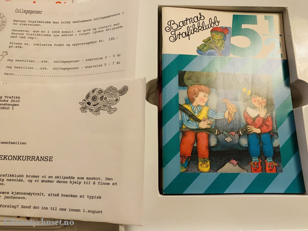 Barnas Trafikklubb. Kassettbøker Med Koffert. Kassettbok