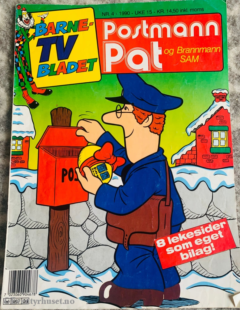 Barne-Tv Bladet. Kalle Klovn Mfl. 1990/04. Tegneserieblad
