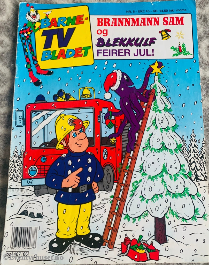 Barne-Tv Bladet. Kalle Klovn Mfl. 1991/06. Tegneserieblad