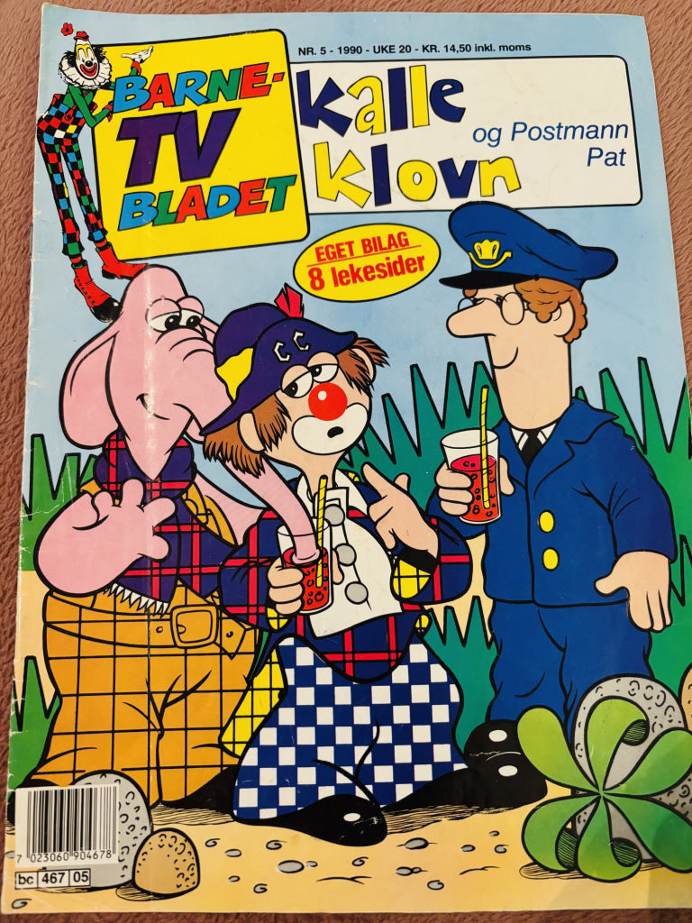 Barne-TV Bladet Nr. 5 - 1990. Tegneserieblad/album.