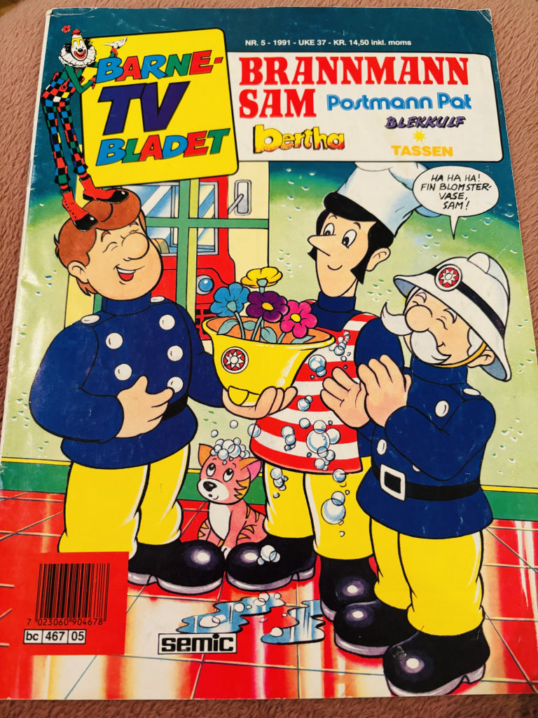 Barne-TV Bladet Nr. 5 - 1991. Tegneserieblad/album.