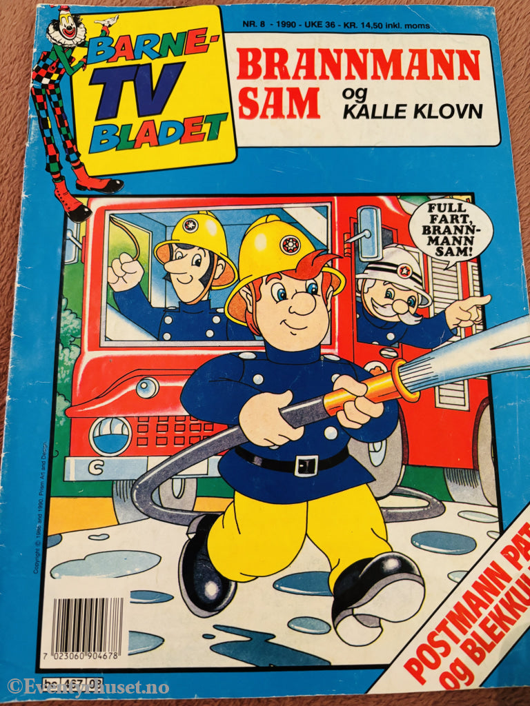 Barne-TV Bladet Nr. 8 - 1990. Tegneserieblad/album.