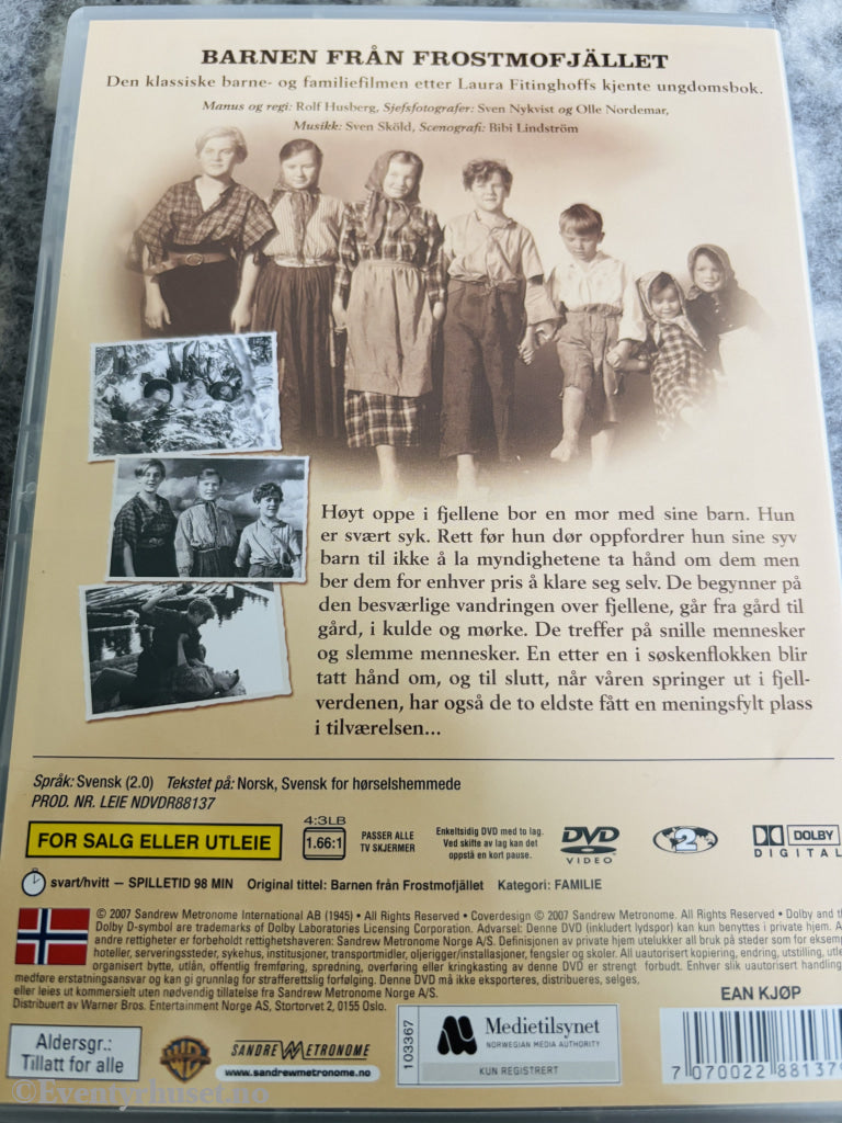 Barnen från Frostmofjället. DVD.