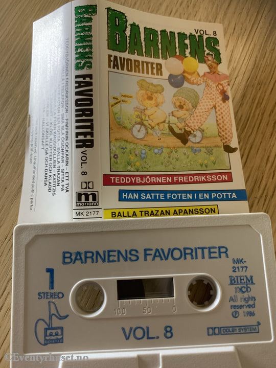Barnens Favoriter. Vol. 8. 1986. Kassett. Svensk Tale. Kassett (Mc)