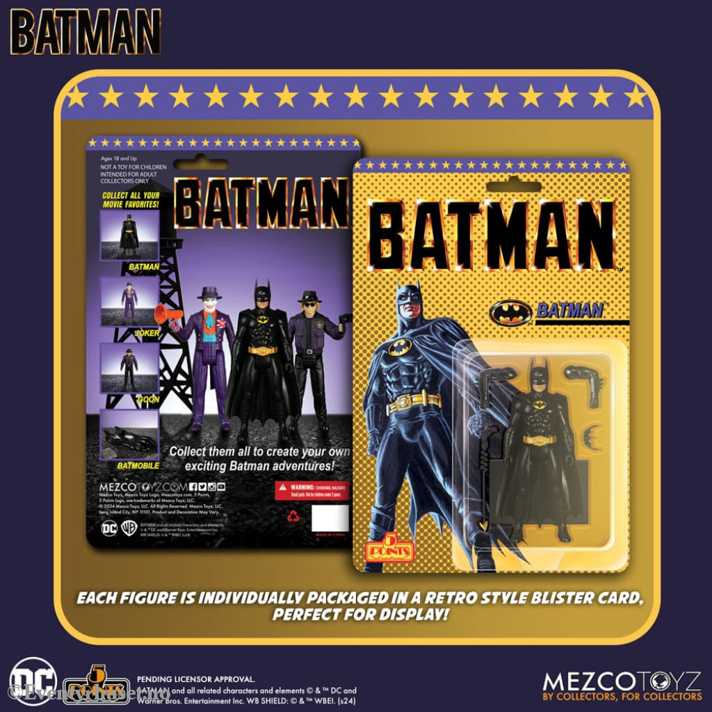 Batman (1989) 5 Points Action Figures 9 cm Assortment (24) Toys