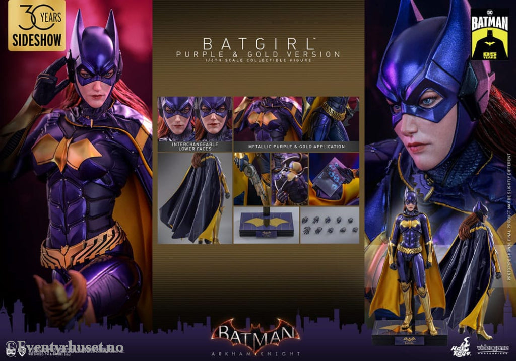 Batman Arkham Knight Videogame Masterpiece Action Figure 1/6 Batgirl (Purple and Gold Version) Exclusive 30 cm Toys