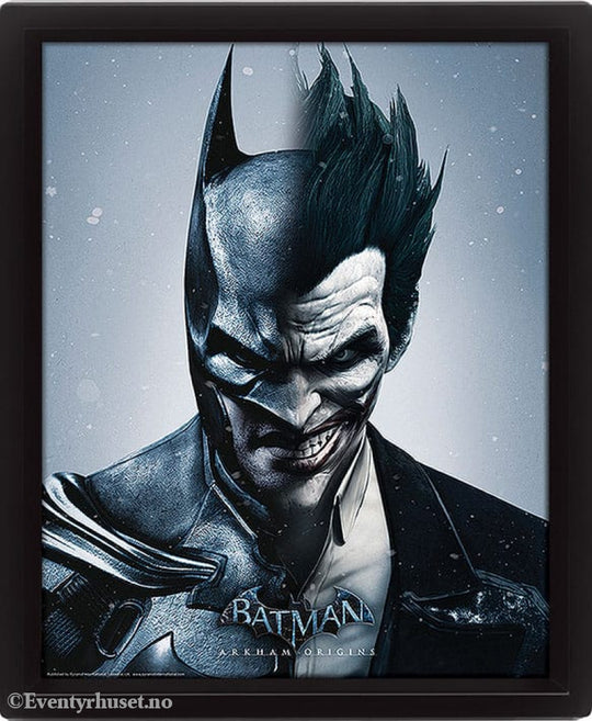 Batman Arkham Origins Framed 3D Effect Poster Pack Batman vs. Joker 26 x 20 cm (3) Home & Gifts