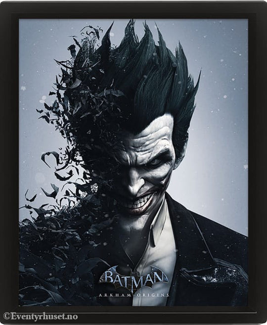 Batman Arkham Origins Framed 3D Effect Poster Pack Batman vs. Joker 26 x 20 cm (3) Home & Gifts