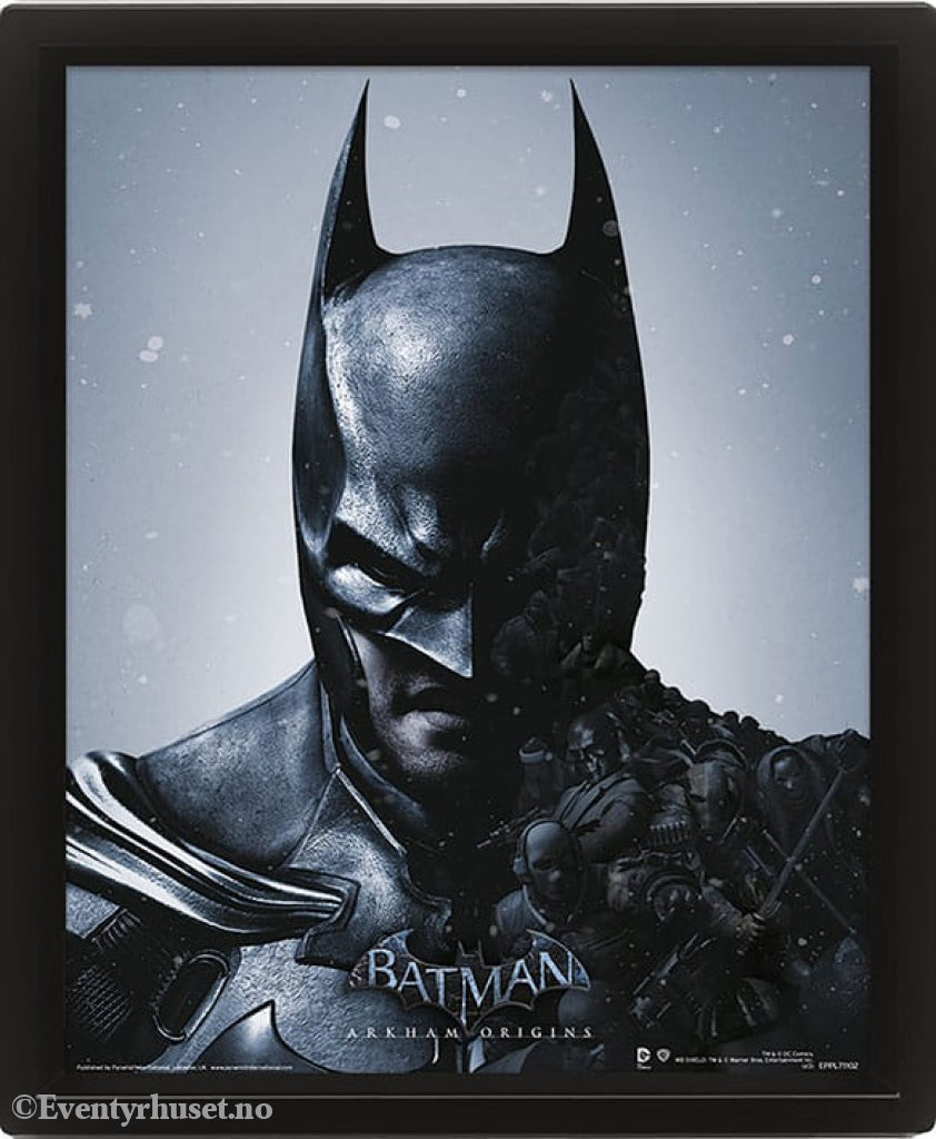 Batman Arkham Origins Framed 3D Effect Poster Pack Batman vs. Joker 26 x 20 cm (3) Home & Gifts