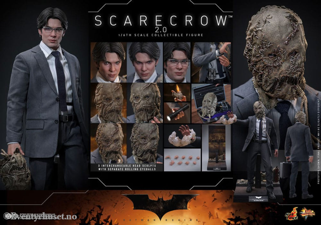 Batman Begins Movie Masterpiece Action Figure 1/6 Scarecrow 2.0 30 cm Toys
