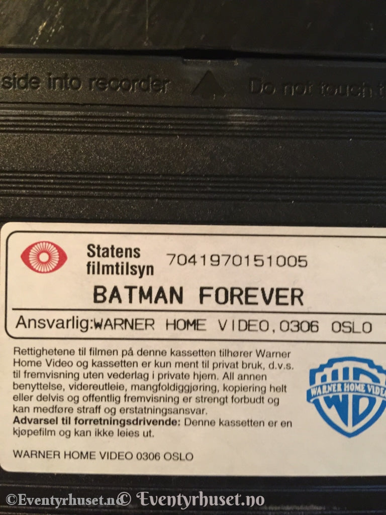 Batman Forever. 1995. Vhs. Vhs