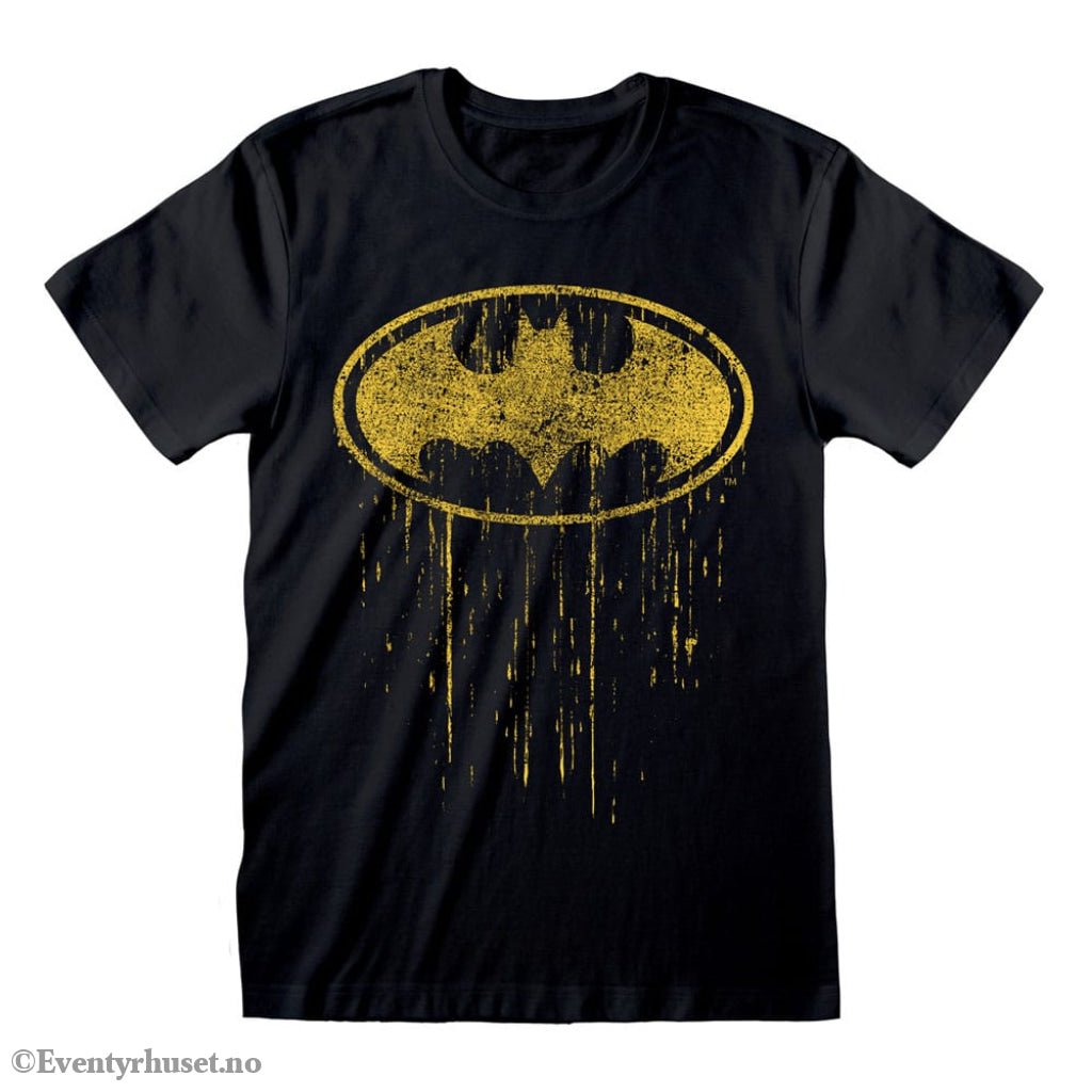 Batman T-Shirt Dripping Symbol Size L Fashion & Accessories