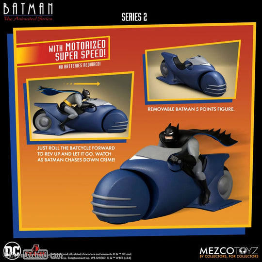 Batman the Animated Series 2 5 Points Action Figure Batman & Batcycle 10 cm Toys