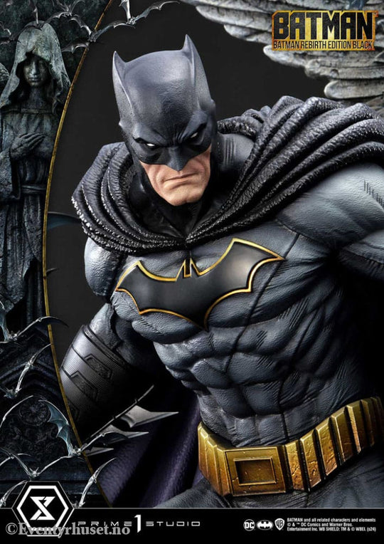 Batman Ultimate Premium Masterline Series Statue 1/4 Batman Rebirth Edition Black Deluxe Bonus Version 71 cm