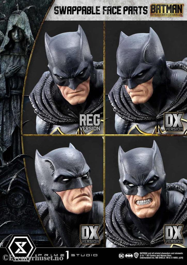 Batman Ultimate Premium Masterline Series Statue 1/4 Batman Rebirth Edition Black Deluxe Bonus Version 71 cm