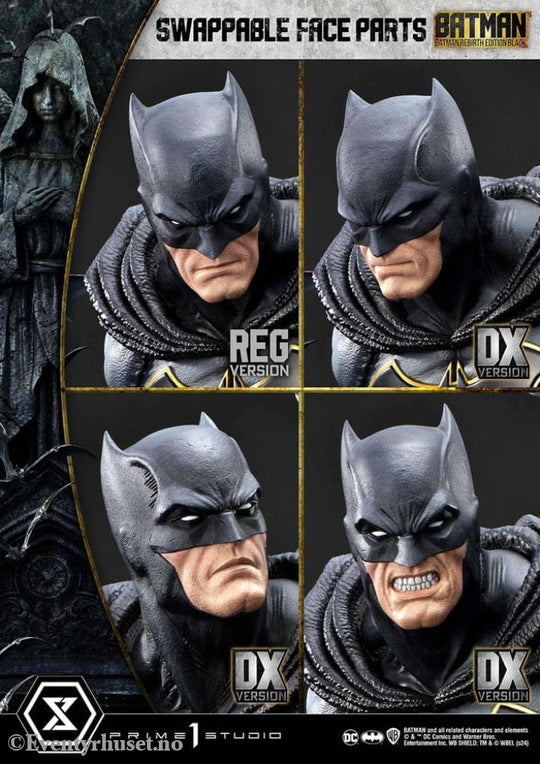 Batman Ultimate Premium Masterline Series Statue 1/4 Batman Rebirth Edition Black Deluxe Bonus Version 71 cm