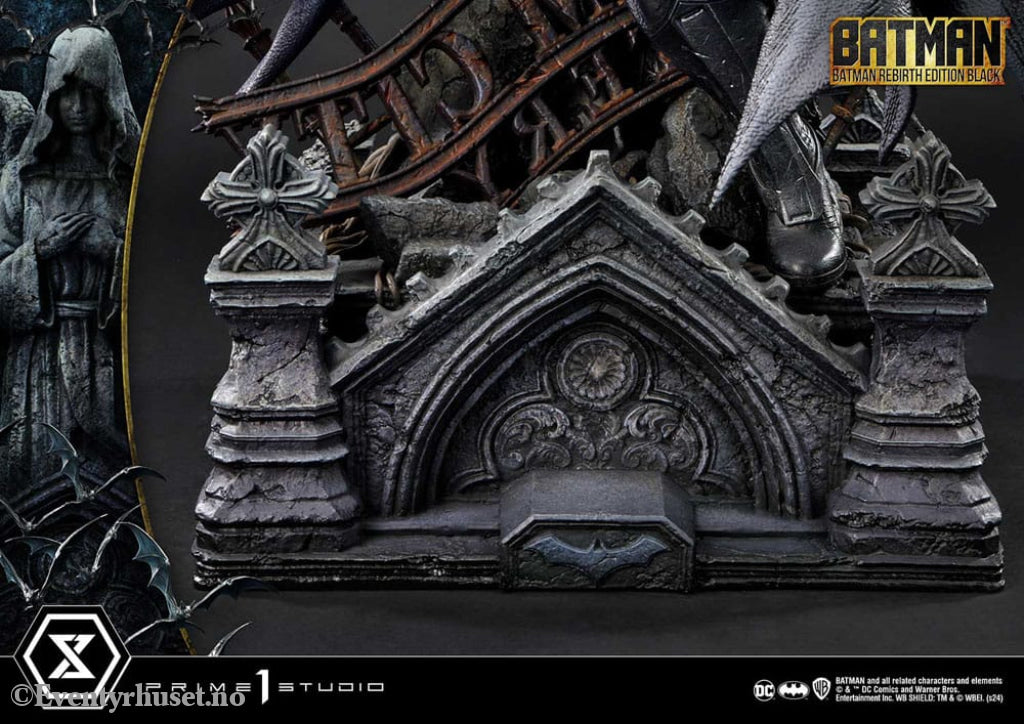 Batman Ultimate Premium Masterline Series Statue 1/4 Batman Rebirth Edition Black Deluxe Bonus Version 71 cm