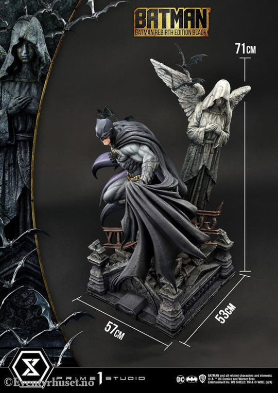 Batman Ultimate Premium Masterline Series Statue 1/4 Batman Rebirth Edition Black Deluxe Bonus Version 71 cm
