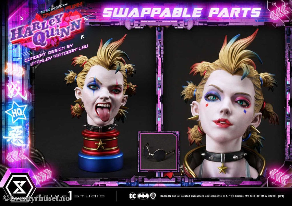 Batman Ultimate Premium Masterline Series Statue Cyberpunk Harley Quinn 60 cm Collectibles