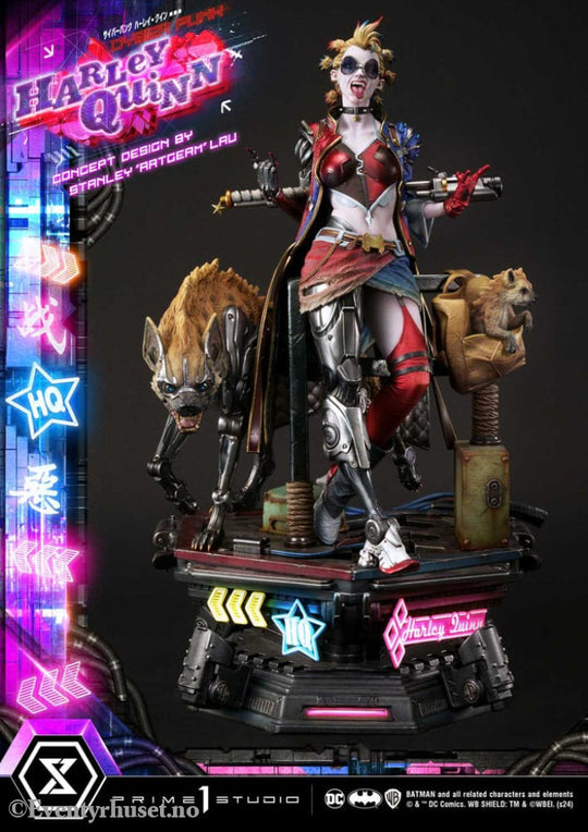 Batman Ultimate Premium Masterline Series Statue Cyberpunk Harley Quinn Deluxe Bonus Version 60 cm Collectibles