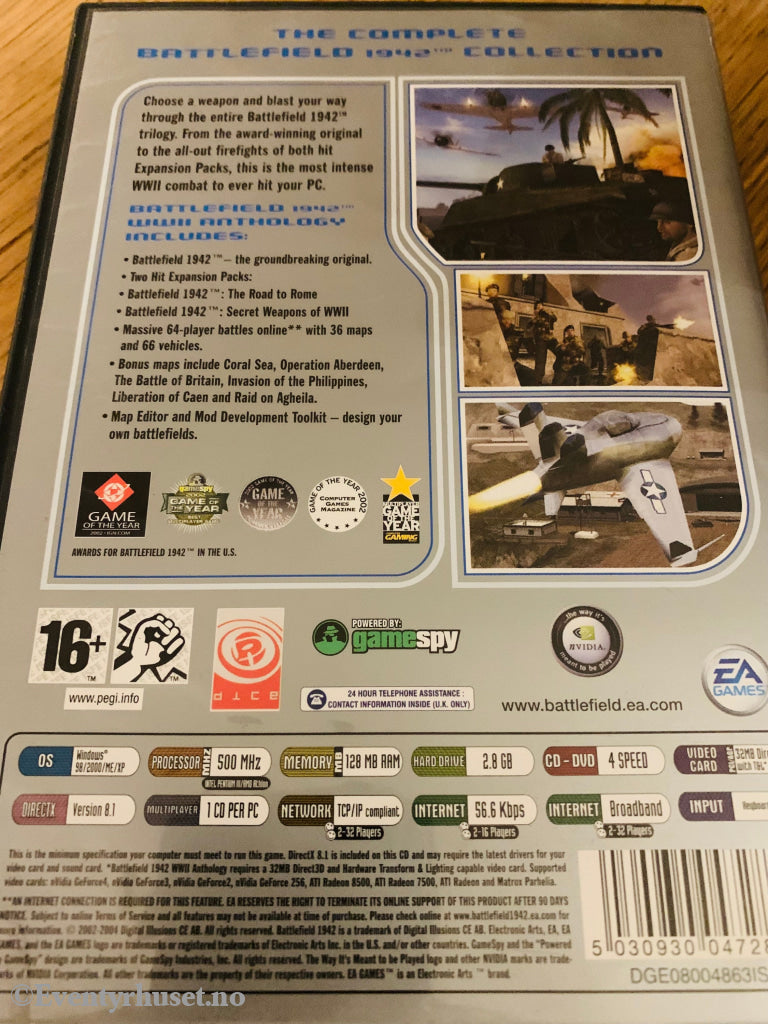 Battlefield 1942. Pc-Spill. Pc Spill