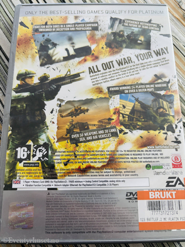 Battlefield 2: Modern Combat. PS2-spill