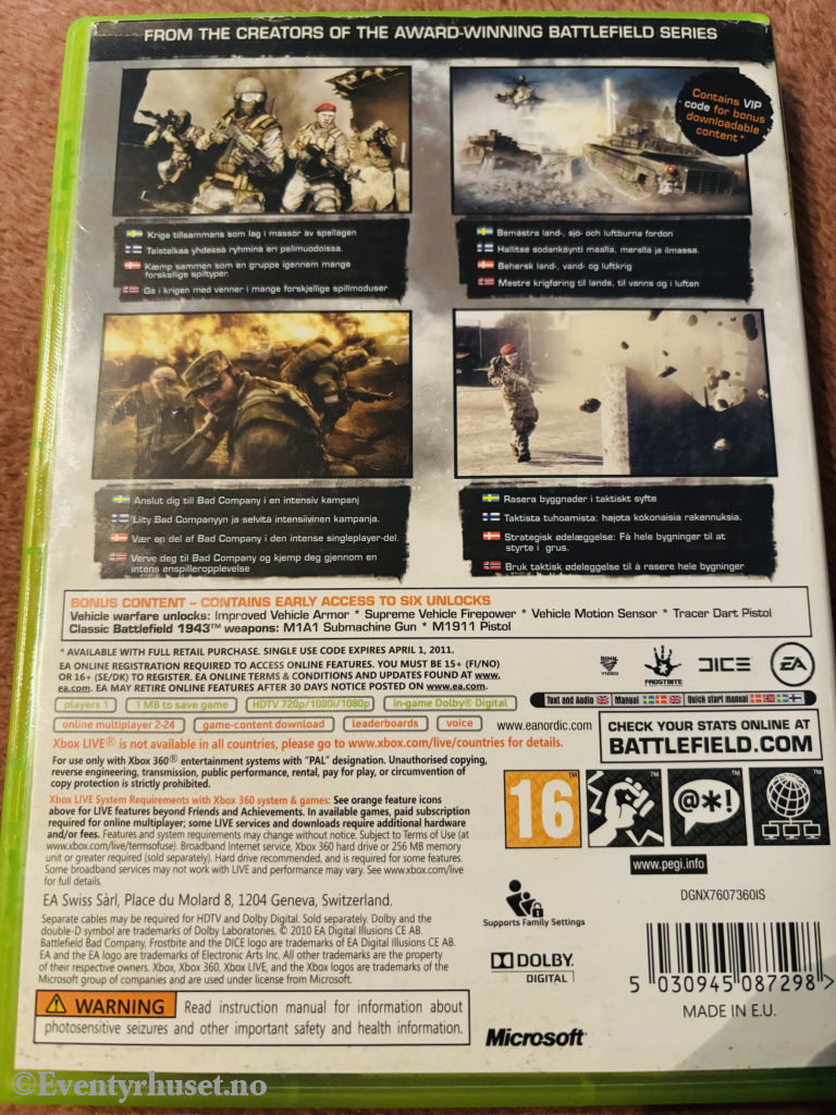 Battlefield: Bad Company 2 (Limited Edition). Xbox 360.