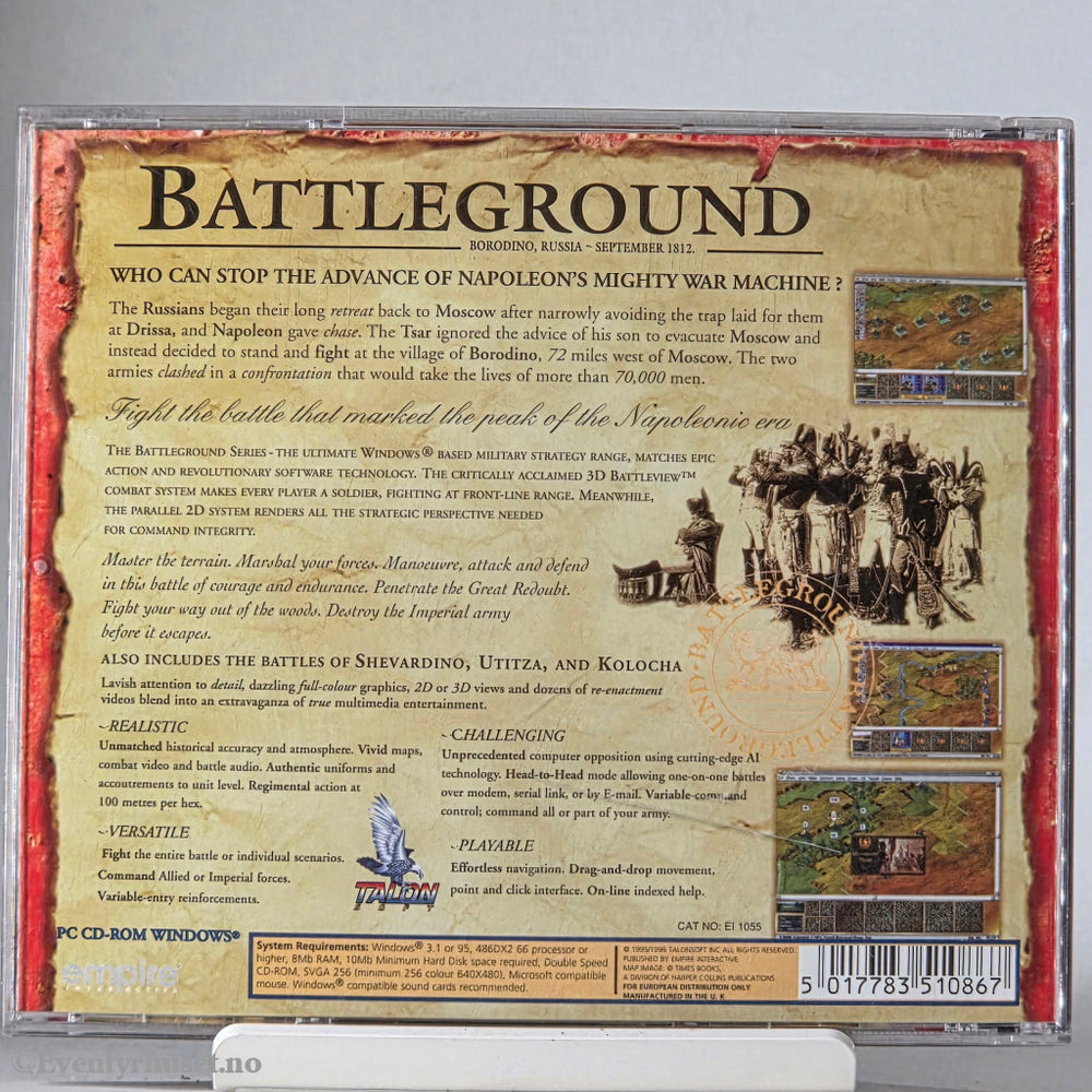 Battleground: Napoleon in Russia 1812. PC.
