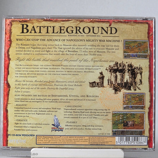 Battleground: Napoleon in Russia 1812. PC.