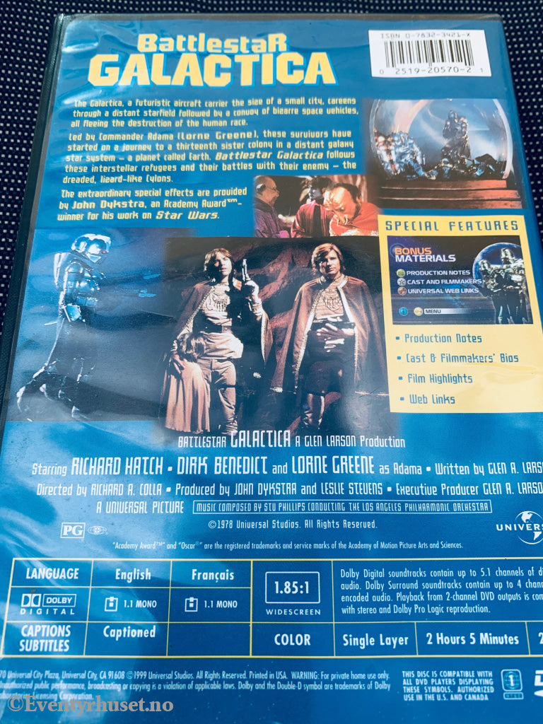 Battlestar Galactica (1978). DVD.