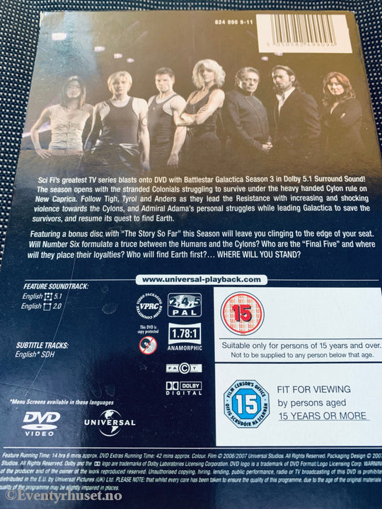 Battlestar Galactica Season Three. DVD samleboks.