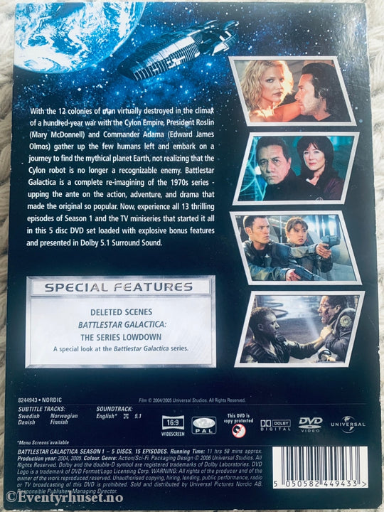 Battlestar Galactica. Sesong 1. Dvd Samleboks.