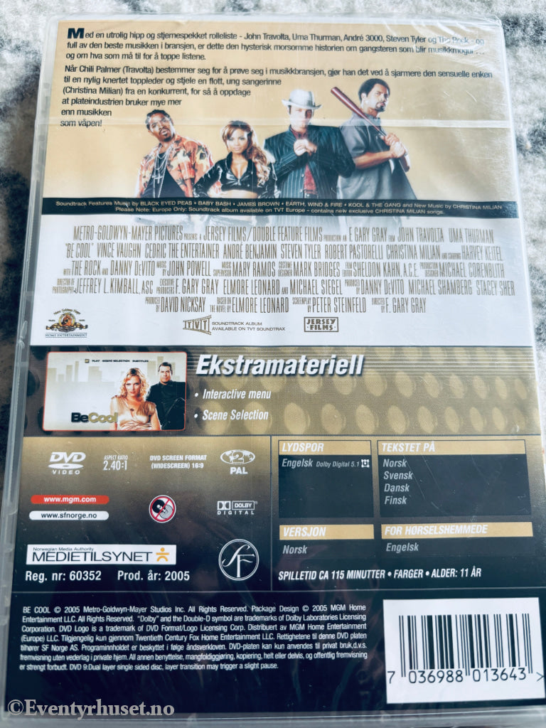 Be Cool. DVD. Ny i plast!