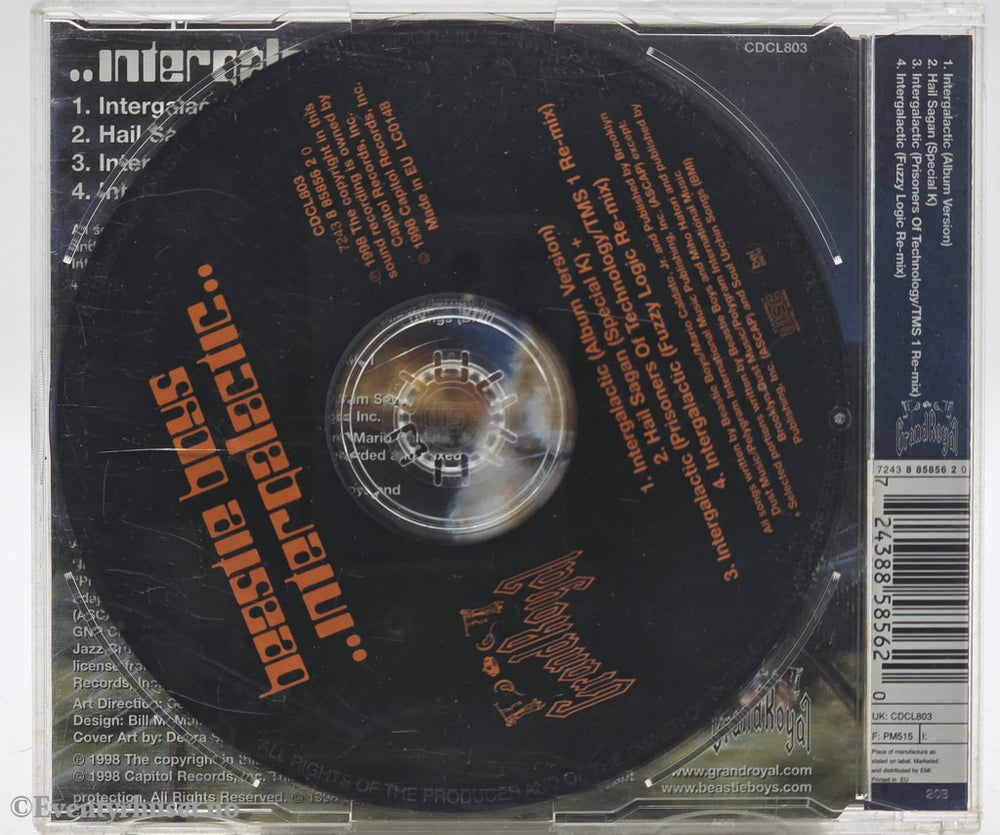 Beastie Boys, 1998, Intergalactic, CD singel