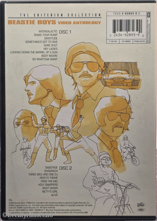 Beastie Boys – Video Anthology. 2000. DVD.