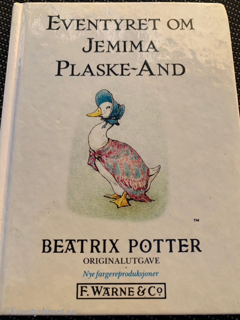Beatrix Potter Eventyret om Jemima Plaske-And. Barnebok.